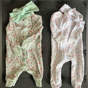 Baby Girl PJ Sets (0-3 M)